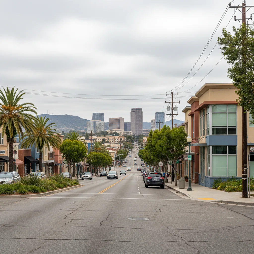 Santa Clarita, CA business district